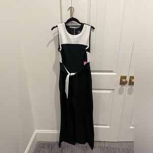 Vince Camuto Black and White Jumpsuit